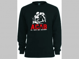 A.C.A.B. čierna pánska mikina bez kapuce